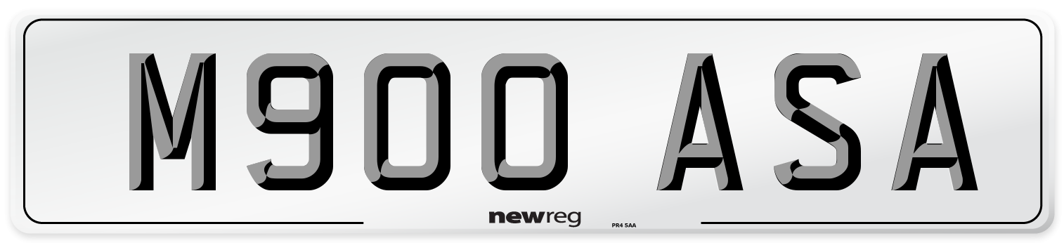 M900 ASA Number Plate from New Reg
